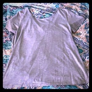 Gray Shirt open back